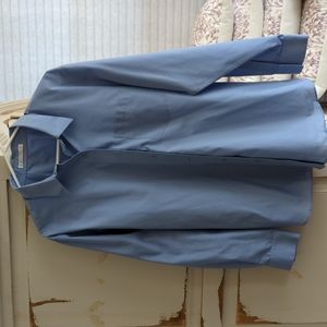 Foxcroft non iron long sleeve blouse, sz 16, euc